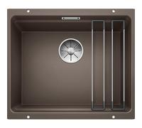 BLANCO ETAGON 500-U - Évier de Cuisine en Granit pour Meubles Bas de 60 cm de Large - Sous Plan - SILGRANIT - Marron - 522236