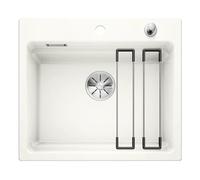 BLANCO ETAGON 6 - Évier de Cuisine en Céramique pour Meubles Bas de 60 cm de Large - Céramique - Blanc - 525156