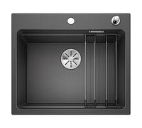 BLANCO ETAGON 6 - Évier de Cuisine en Granit pour Meubles Bas de 60 cm de Large - SILGRANIT - Gris - 524529