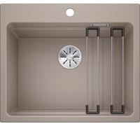 BLANCO ETAGON 6 - Évier de Cuisine en Granit pour Meubles Bas de 60 cm de Large - SILGRANIT - Marron - 524536