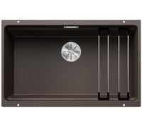 BLANCO ETAGON 700-U - Évier de Cuisine en Granit pour Meubles Bas de 80 cm de Large - Sous Plan - SILGRANIT - Marron - 525176