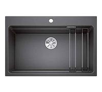 BLANCO ETAGON 8 - Évier de Cuisine en Granit pour Meubles Bas de 80 cm de Large - SILGRANIT - Gris - 525177