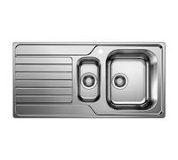 BLANCO évier 1 bac et demi + égouttoir BLANCODINAS 6 S 1328104 (évier sur la droite - Acier Inox)