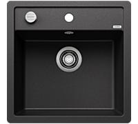 Blanco évier 518530 50,5x50cm, PuraDur anthracite, avec télécommande de vidange