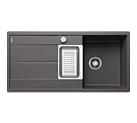 Blanco évier 519118 99x49cm, PuraDur gris roche, réversible, avec télécommande de vidange / Accessoires