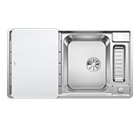 Blanco Evier Axis III 5 S-IF Moyenne cuve égouttoir à gauche Inox 522103