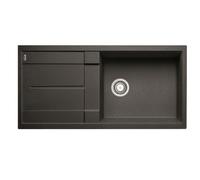 blanco evier à encastrer 60cm manuel anthracite avec siphon 515752 métra xl 6s