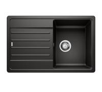 blanco evier à encastrer 78cm silgranit noir 526083