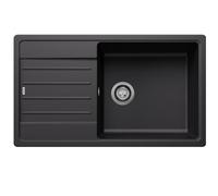 blanco evier à encastrer 86cm silgranit noir 526087