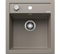 Blanco Évier DALAGO 45 517317 46,5 x 51 cm, PuraDur tartufo, bonde avec commande rotative