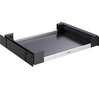 BLANCO Flat Drawer 60 Coulisse avant en plastique et aluminium Pour armoires inférieures de 60 cm de large Rangement d'accessoires d'évier, ustensiles de nettoyage, rouleaux de sacs poubelle et tapes