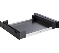 BLANCO Flat Drawer 60 Porte pivotante | Plastique, aluminium, tôle d'acier gris foncé | Meuble bas de 60 cm | Rangement d'accessoires d'évier, ustensiles de nettoyage, rouleaux de sacs poubelle et