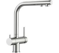 BLANCO Filtre Fontas II en acier PVD | Haute pression | Clapet anti-retour | Cartouche en céramique | Qualité de l'eau sûre et économie d'eau | Filtre encore nécessaire