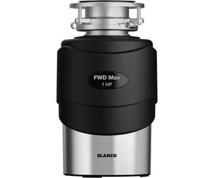 BLANCO FWD Max Broyeur de déchets de cuisine, 1 CV, pour évier de cuisine, pour l'élimination des restes alimentaires et des déchets alimentaires, capacité de 1200 ml, Ø 20,3 cm