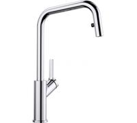 Blanco Robinet de cuisine Jurena S mitigeur sur pied pivotant avec douchette extractible chrome 520765