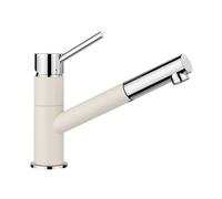 Blanco Kano Mitigeur de cuisine pivotant basse pression avec douchette extractible, 527655,
