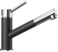 BLANCO KANO-S - 525038 - Mitigeur Bicolore pour La Cuisine - avec Bec Extractible - Chrome / Gris