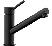 BLANCO Kano-S Noir mat | Basse pression | Avec tuyau extractible | Clapet anti-retour | Cartouche en céramique | Qualité de l'eau sûre et économie d'eau