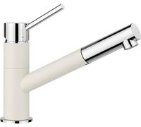BLANCO Kano-S Robinet de cuisine haute pression avec tuyau extractible, clapet anti-retour, cartouche en céramique, qualité de l'eau garantie et économie d'eau