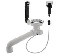 Blanco Kit de mise à niveau avec bouton rotatif 3 1/2" compatible avec les éviers BLANCO en acier inoxydable chromé