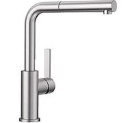 Blanco - Mitigeur de cuisine Lanora-S 523123 - Inox brossé, bec extractible haute pression - UE