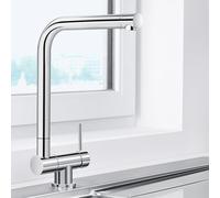 Blanco Laressa Mitigeur de cuisine à installer sous une fenêtre, pivotant, 521545,