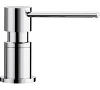 BLANCO LATO - Distributeur de Liquide Vaisselle encastrable pour évier de Cuisine - Remplissage Facile par Le Haut - Réservoir de 300 ML - Chrome - 525808 S