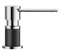 Blanco Distributeur de liquide vaisselle LATO – argent/chromé – Compatible robinets Blanco – 35 mm