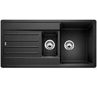 BLANCO LEGRA 6 S - Évier Rectangulaire en Granit avec Bac Supplémentaire pour Meubles Bas de 60 cm de Large - En SILGRANIT - Gris - 522207