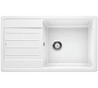 BLANCO LEGRA XL 6 S - Évier Rectangulaire en Granit avec Cuve Extra Large pour Meubles Bas de 60 cm de Large - En SILGRANIT - Blanc - 523328