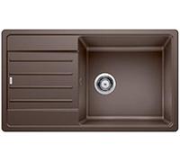 BLANCO LEGRA XL 6 S - Évier Rectangulaire en Granit avec Cuve Extra Large pour Meubles Bas de 60 cm de Large - En SILGRANIT - Marron - 523331