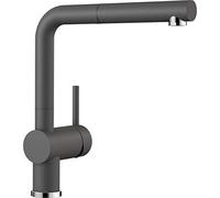 BLANCO Linus-S 518813 Robinet de Cuisine avec Bec Extractible Aspect Silgranit Haute Pression Gris