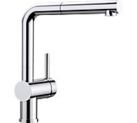 BLANCO Linus-S 512200 Robinet de Cuisine avec Bec Extractible Basse Pression Chromé