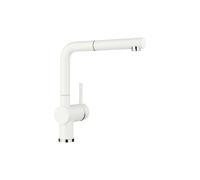 BLANCO LINUS-S - 516692 - Robinet de Cuisine D’Aspect SILGRANIT avec Bec Extractible - Haute Pression - Blanc
