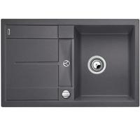 Blanco Metra 45 - Silgranitový dřez, 770x490 mm, s ovládáním odtoku, černá 525917