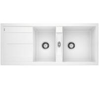 Blanco – Évier Metra 8 S – Silgranit PuraDur II, 2 bacs, 80 cm – Blanc