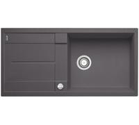 Blanco évier 518881 100 x 50 cm, PuraDur gris roche, réversible, télécommande de vidange avec commande rotative