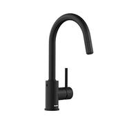 BLANCO MIDA-S Robinet de cuisine en noir mat Haute pression Avec tuyau extractible Clapet anti-retour Cartouche en céramique Qualité d'eau garantie et économie d'eau
