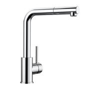 Blanco Mila Mitigeur de cuisine pivotant, basse pression, avec douchette extractible, 521466,