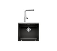 Blanco Pack évier Noir + Mitigeur Inox Brossé 528440