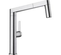 BLANCO PANERA-S Robinetterie / Inox brossé / Bec à tirage / Haute pression -