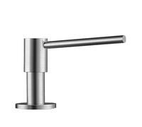 BLANCO PIONA Distributeur de liquide vaisselle | Acier inoxydable massif brossé | Compatible avec tous les robinets de cuisine Blanco | Facile à remplir par le haut | Évier | Distributeur de savon |