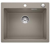 BLANCO PLEON 6 | Évier en granit SILGRANIT Tartufo | Type de montage : montage par le haut | Pour armoires inférieures de 60 cm de large | Volume maximal grâce à un bac particulièrement profond