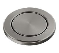 BLANCO PushControl III satin platinum | L'excentrique plat s'adapte à tous les éviers avec système de vidange InFino | Facile à utiliser par simple pression | Nettoyage facile | Diamètre de perçage