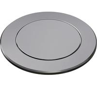 BLANCO PushControl satin dark steel | L'excentrique plat s'adapte à tous les éviers avec système de vidange InFino | Facile à utiliser par simple pression | Nettoyage facile | Diamètre de perçage