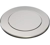 BLANCO PushControl satin platinum | L'excentrique plat s'adapte à tous les éviers avec système de vidange InFino | Facile à utiliser | Nettoyage facile | Diamètre de perçage requis : 35 mm