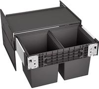 BLANCO SELECT II Compact 60/2 | Système de déchets | Pour armoires inférieures de 60 cm de large | Système d'extraction pour fixation frontale | Couvercle du système | 2 seaux de 17 litres |
