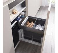 Blanco Select II Système de tri sélectif, pour meuble bas de 60 cm, 527854, 40/2 Combi