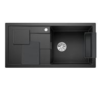 BLANCO Sity XL 6S - évier - SILGRANIT® - anthracite - 1 cuve XL - égout à gauche - vidage manu - siph - planche et bac polymère