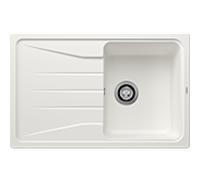 Blanco Sona 45 S évier 519665 78 x 50 cm, PuraDur blanc , réversible, sans télécommande de vidange